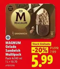 Lidl Magnum - gelado sandwich multipack promoção