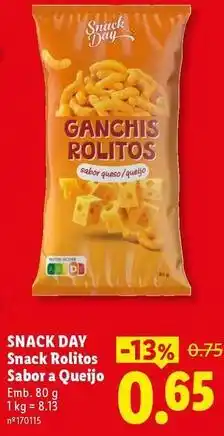 Lidl Snack day - snack daily snack rollitos promoção