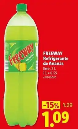 Lidl Refrigerante de ananas promoção