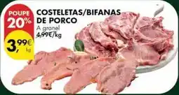 Pingo Doce A+ - costeletas/bifanas de porco promoção
