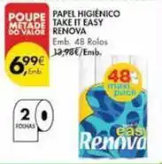 Pingo Doce Renova - papel higienico take it easy promoção