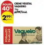 Pingo Doce Vaqueiro - creme vegetal promoção