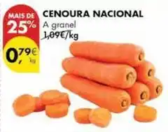 Pingo Doce Nacional - cenoura promoção