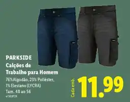 Lidl PARKSIDE Calções de Trabalho para Homem promoção