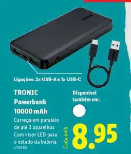 Lidl TRONIC Powerbank 10000 mAh promoção