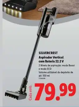 Lidl Silvercrest Aspirador Vertical com Bateria 22.2 V promoção