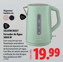 Lidl SILVERCREST Fervedor de Água 3000 W promoção