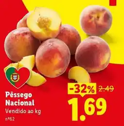 Lidl Pêssego Nacional promoção