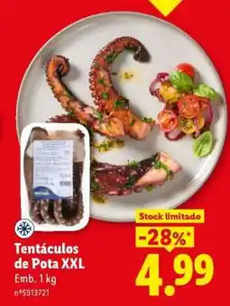 Lidl Tentáculos de Pota XXL promoção