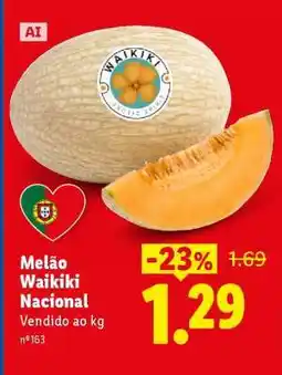 Lidl Melão Waikiki Nacional promoção