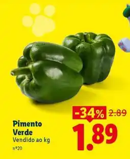 Lidl PIMENTO VERDE promoção