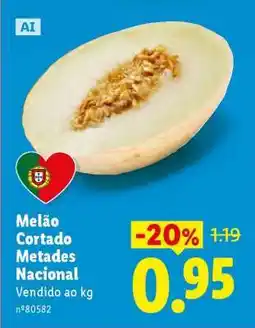 Lidl Melão Cortado Metades Nacional promoção