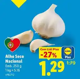 Lidl Alho Seco Nacional promoção