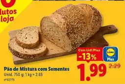 Lidl Pão de Mistura com Sementes promoção
