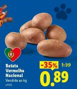 Lidl Batata Vermelha Nacional promoção