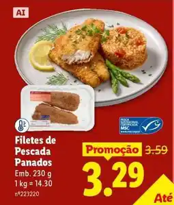 Lidl Filetes de Pescada Panados promoção
