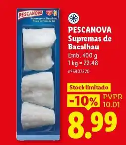 Lidl Pescanova Supremas de Bacalhau promoção