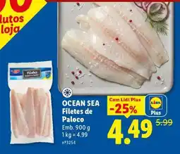 Lidl Ocean Sea Filetes de Paloco promoção