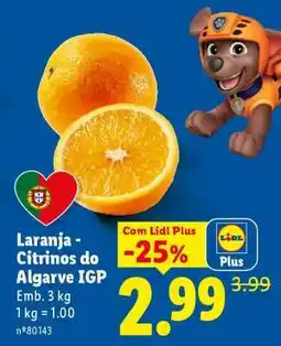 Lidl Laranja - Citrinos do Algarve IGP promoção