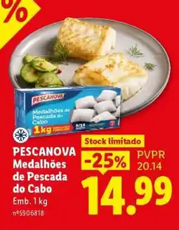 Lidl Pescanova Medalhões de Pescada do Cabo promoção
