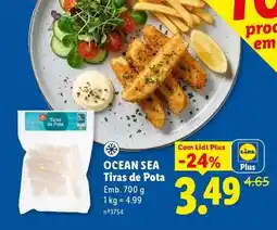 Lidl OCEAN SEA Tiras de Pota promoção