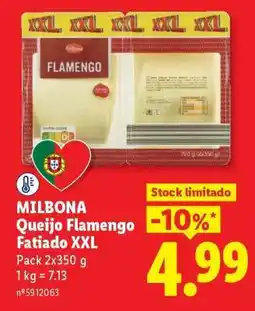 Lidl Milbona Queijo Flamengo Fatiado XXL promoção