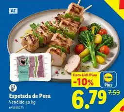 Lidl Espetada de Peru promoção