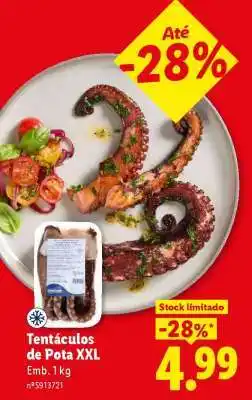 Lidl Tentáculos de Pota XXL promoção
