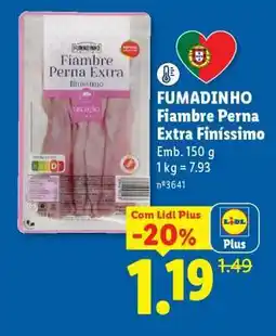 Lidl Fumadinho Fiambre Perna Extra Finíssimo promoção