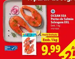 Lidl OCEAN SEA Postas de Salmão Selvagem XXL promoção