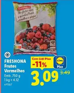 Lidl FRESHONA Frutos Vermelhos promoção