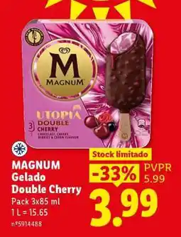 Lidl MAGNUM Gelado Double Cherry promoção