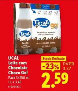 Lidl UCAL Leite com Chocolate Choco Go! promoção