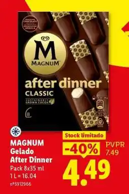 Lidl MAGNUM Gelado After Dinner promoção
