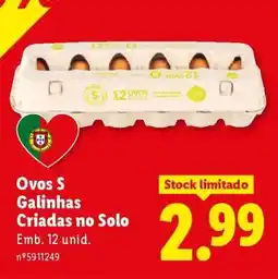 Lidl Ovos S promoção