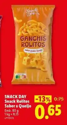 Lidl SNACK DAY Snack Rolitos promoção