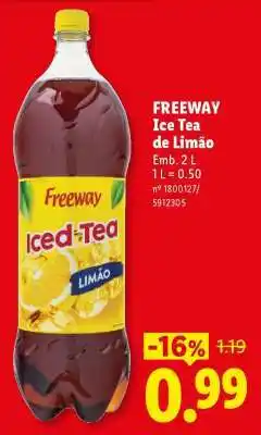 Lidl FREEWAY Ice Tea de Limão promoção
