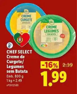 Lidl CHEF SELECT Creme de Curgete/Legumes sem Batata promoção