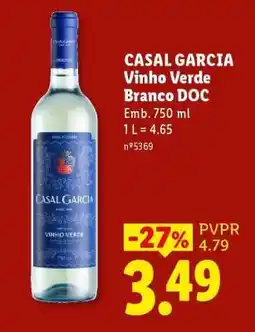 Lidl CASAL GARCIA Vinho Verde Branco DOC promoção