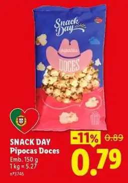 Lidl SNACK DAY Pipocas Doces promoção