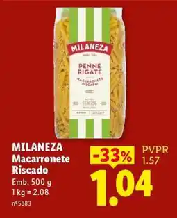 Lidl MILANEZA Macarronete Riscado promoção