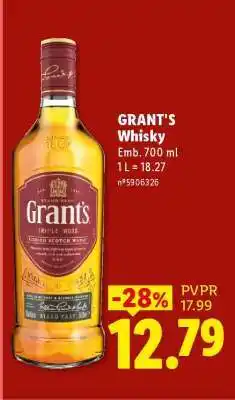 Lidl GRANT'S Whisky promoção