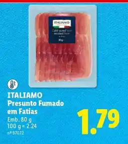 Lidl ITALIAMO Presunto Fumado em Fatias promoção