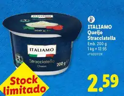 Lidl ITALIAMO Queijo Stracciatella promoção