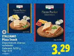 Lidl ITALIAMO Pizza Snack promoção