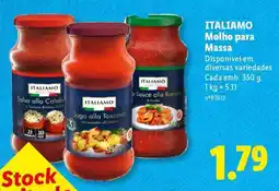 Lidl ITALIAMO Molho para Massa promoção