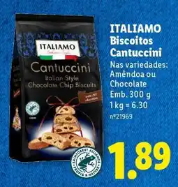 Lidl ITALIAMO Biscoitos Cantuccini promoção