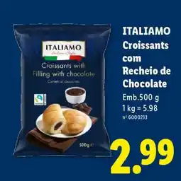 Lidl ITALIAMO Croissants com Recheio de Chocolate promoção