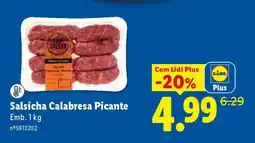 Lidl Salsicha Calabresa Picante promoção