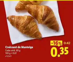Lidl Croissant de Manteiga promoção